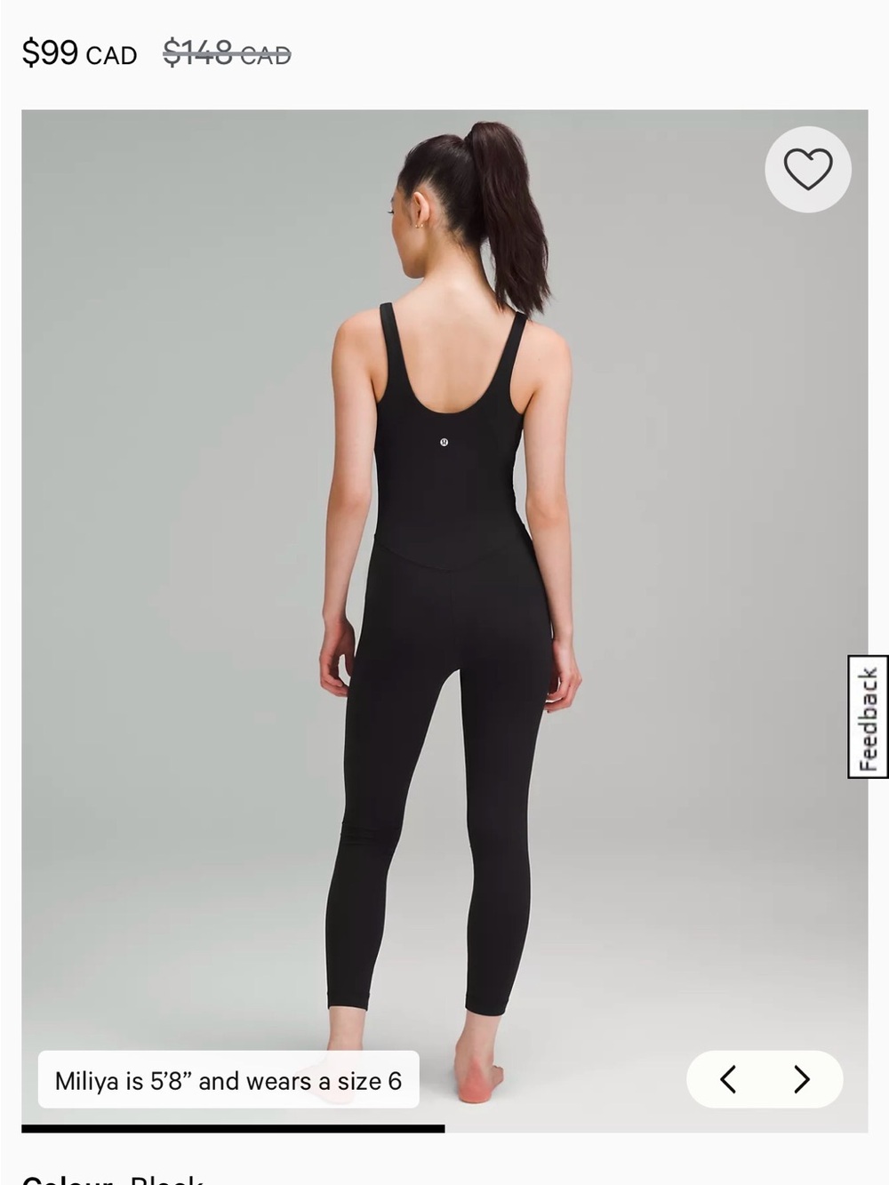 lululemon Black Jumpsuit